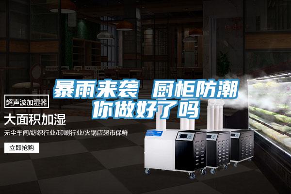 暴雨來(lái)襲 廚柜防潮你做好了嗎