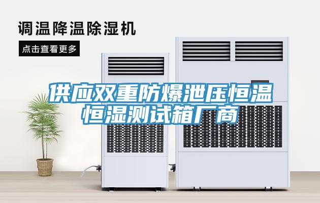 供應(yīng)雙重防爆泄壓恒溫恒濕測(cè)試箱廠商