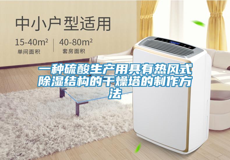 一種硫酸生產(chǎn)用具有熱風(fēng)式除濕結(jié)構(gòu)的干燥塔的制作方法