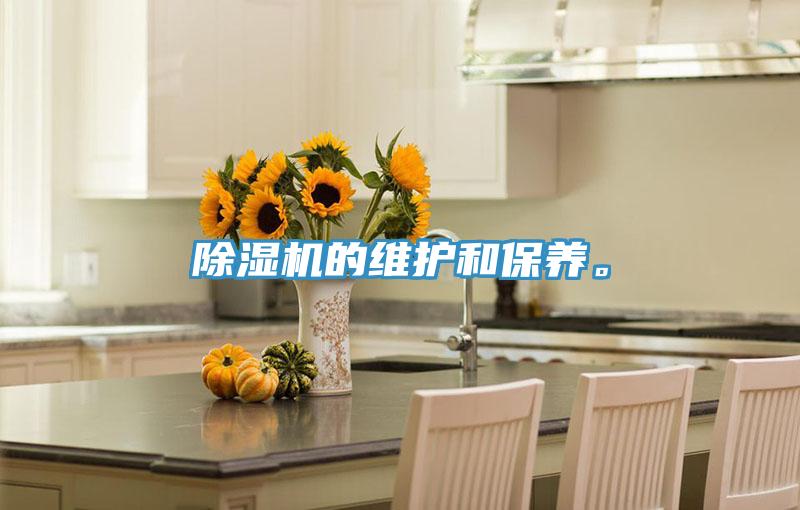 除濕機(jī)的維護(hù)和保養(yǎng)。