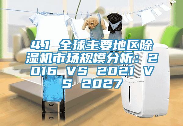 4.1 全球主要地區(qū)除濕機(jī)市場(chǎng)規(guī)模分析：2016 VS 2021 VS 2027