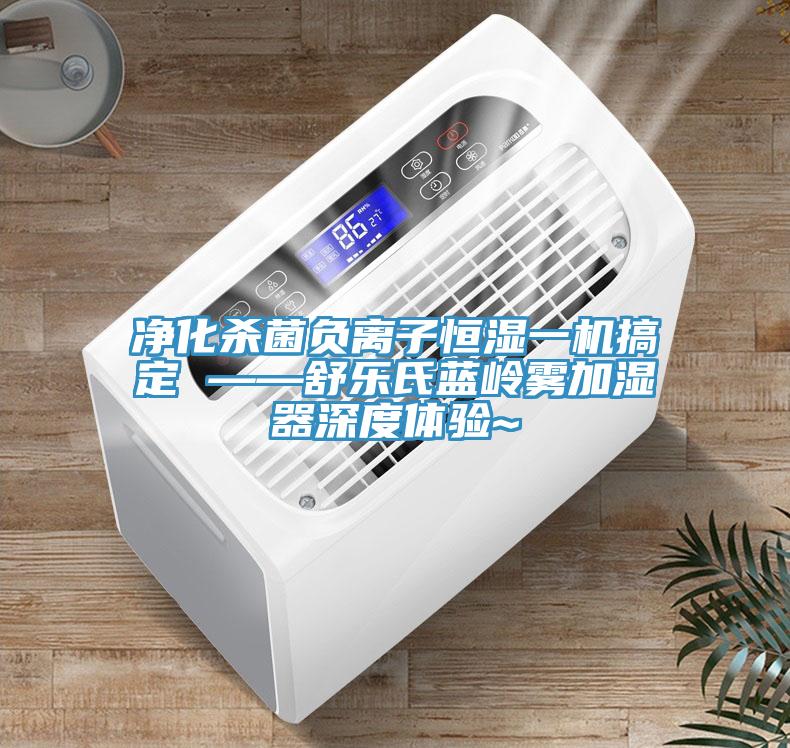 凈化殺菌負離子恒濕一機搞定 ——舒樂氏藍嶺霧加濕器深度體驗~