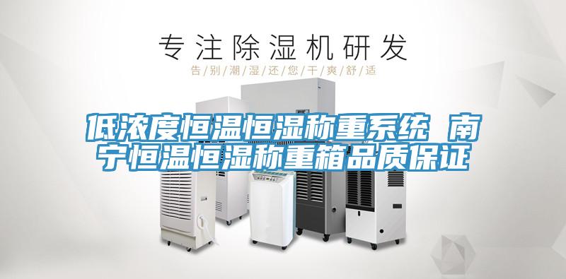 低濃度恒溫恒濕稱重系統(tǒng) 南寧恒溫恒濕稱重箱品質保證