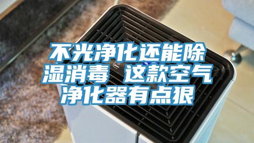 不光凈化還能除濕消毒 這款空氣凈化器有點(diǎn)狠