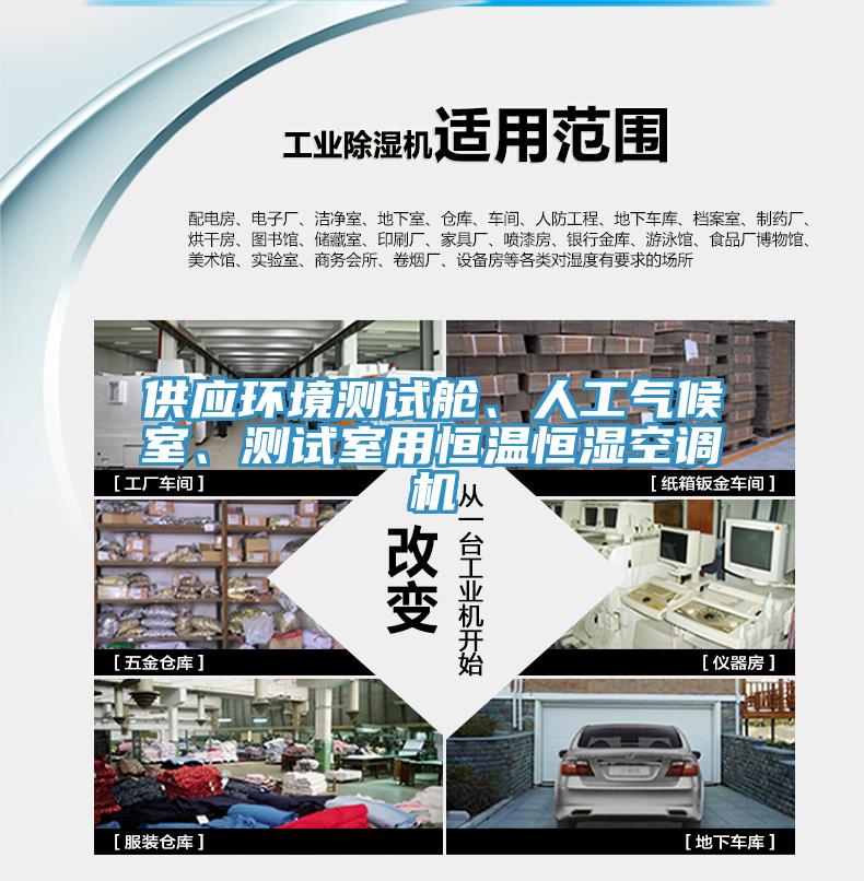 供應(yīng)環(huán)境測試艙、人工氣候室、測試室用恒溫恒濕空調(diào)機