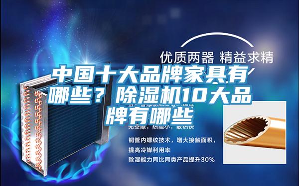 中國十大品牌家具有哪些？除濕機10大品牌有哪些