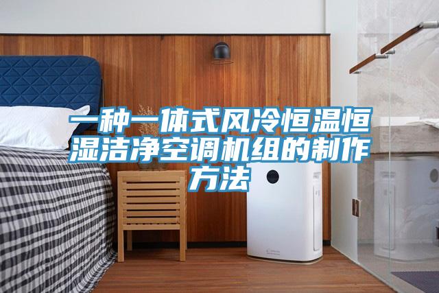 一種一體式風(fēng)冷恒溫恒濕潔凈空調(diào)機(jī)組的制作方法