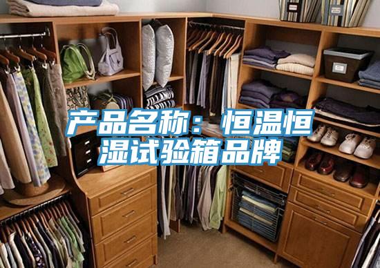 產(chǎn)品名稱：恒溫恒濕試驗箱品牌