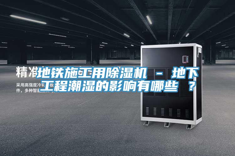 地鐵施工用除濕機 - 地下工程潮濕的影響有哪些 ？