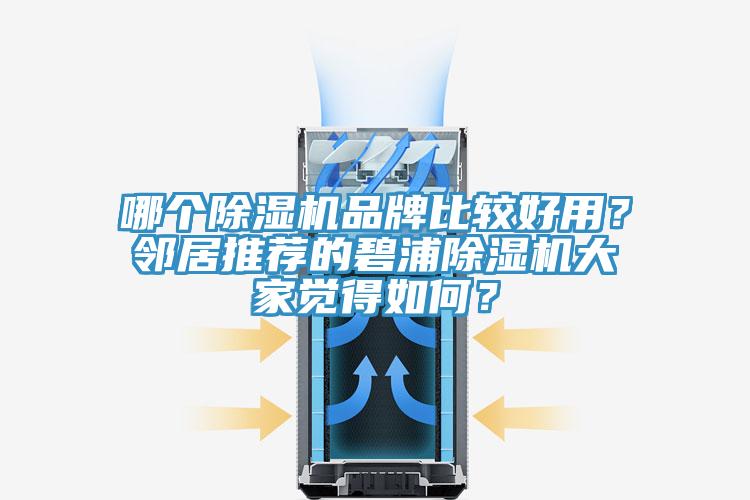 哪個(gè)除濕機(jī)品牌比較好用？鄰居推薦的碧浦除濕機(jī)大家覺得如何？