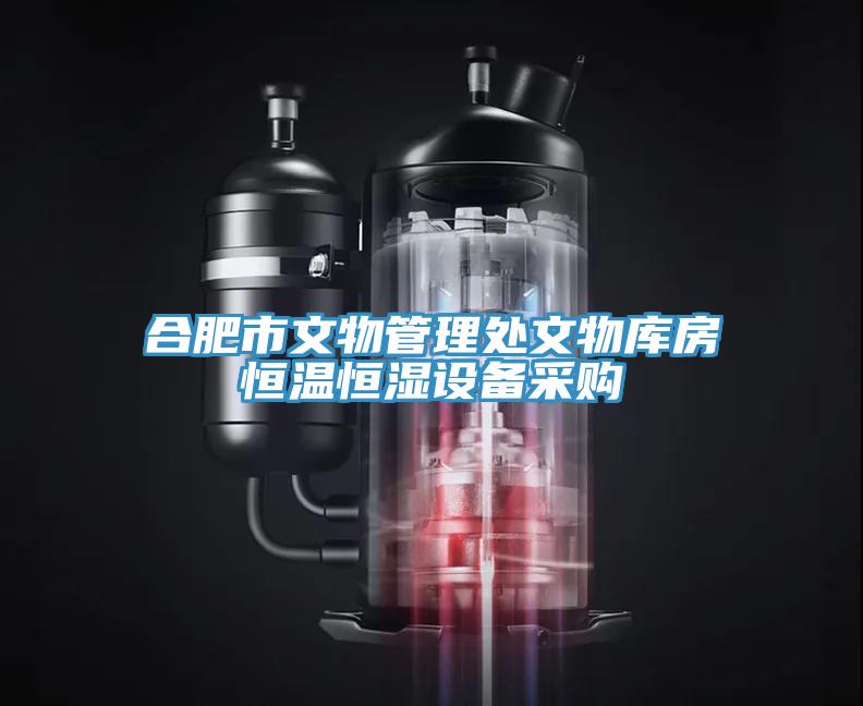 合肥市文物管理處文物庫房恒溫恒濕設(shè)備采購
