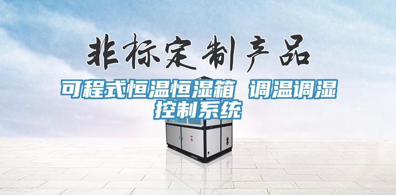 可程式恒溫恒濕箱 調(diào)溫調(diào)濕控制系統(tǒng)