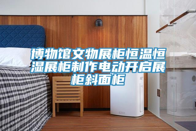 博物館文物展柜恒溫恒濕展柜制作電動(dòng)開啟展柜斜面柜