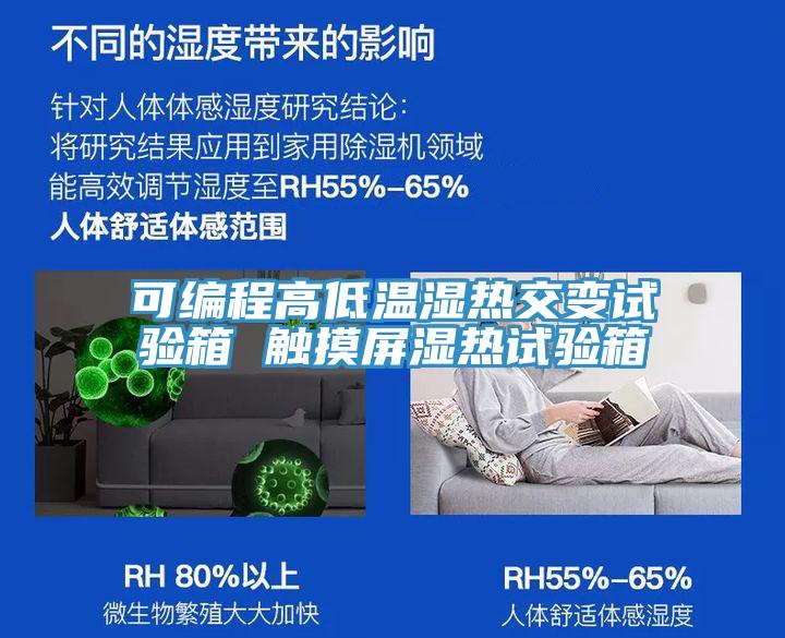 可編程高低溫濕熱交變?cè)囼?yàn)箱 觸摸屏濕熱試驗(yàn)箱