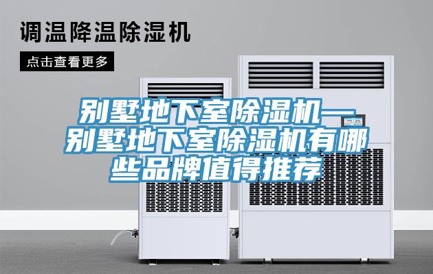 別墅地下室除濕機—別墅地下室除濕機有哪些品牌值得推薦
