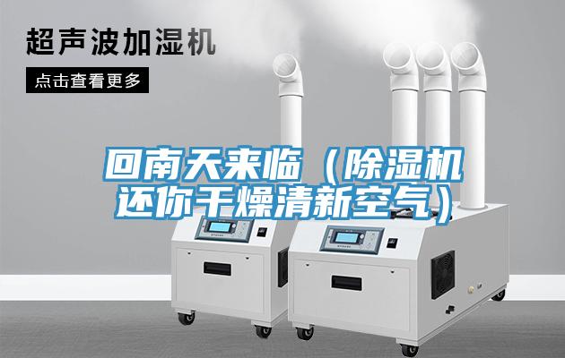 回南天來臨（除濕機(jī)還你干燥清新空氣）