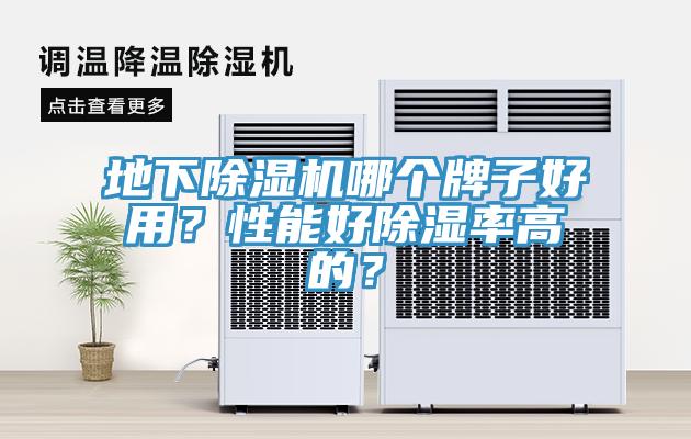 地下除濕機哪個牌子好用？性能好除濕率高的？