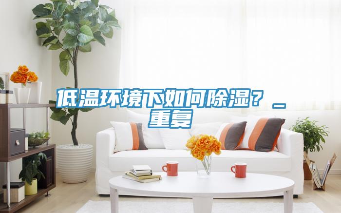 低溫環(huán)境下如何除濕？_重復(fù)