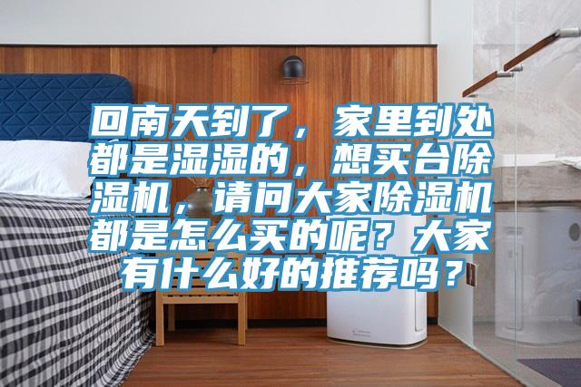 回南天到了，家里到處都是濕濕的，想買臺除濕機(jī)，請問大家除濕機(jī)都是怎么買的呢？大家有什么好的推薦嗎？