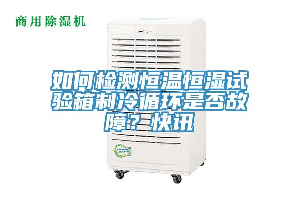 如何檢測恒溫恒濕試驗(yàn)箱制冷循環(huán)是否故障？快訊