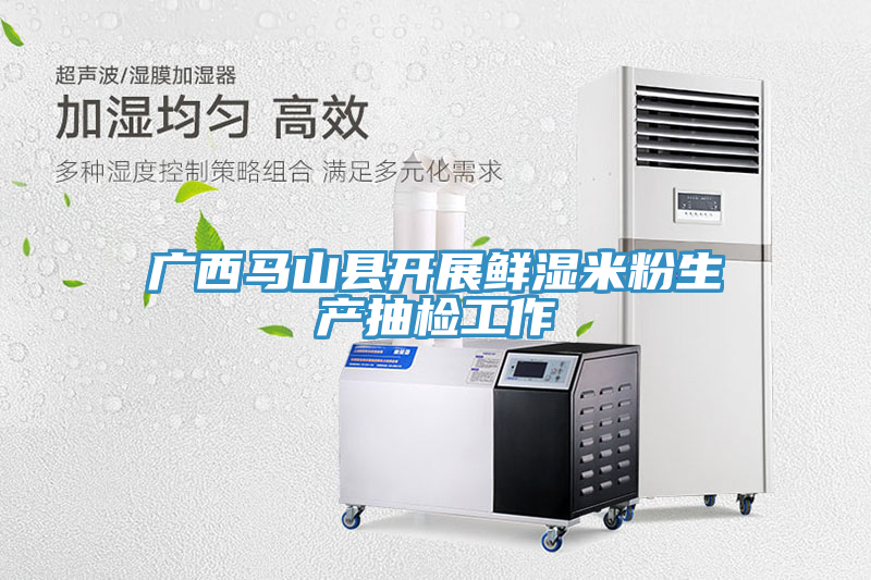 廣西馬山縣開展鮮濕米粉生產(chǎn)抽檢工作
