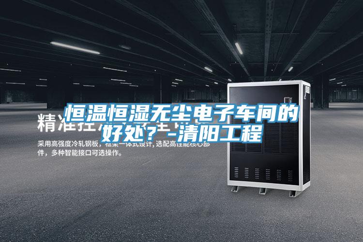 恒溫恒濕無塵電子車間的好處？-清陽工程