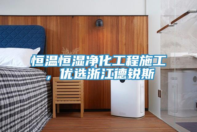 恒溫恒濕凈化工程施工，優(yōu)選浙江德銳斯