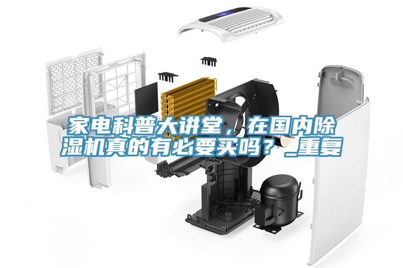 家電科普大講堂，在國(guó)內(nèi)除濕機(jī)真的有必要買(mǎi)嗎？_重復(fù)