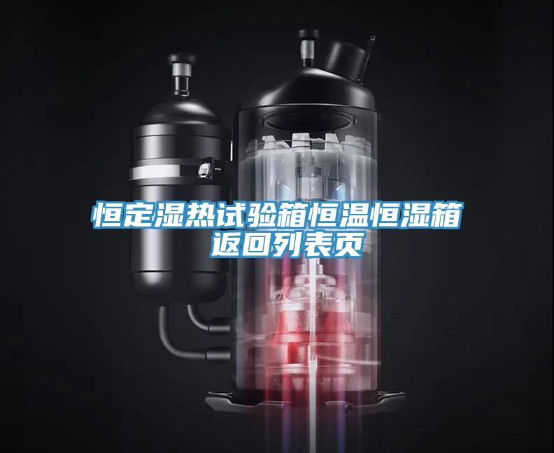 恒定濕熱試驗(yàn)箱恒溫恒濕箱 返回列表頁
