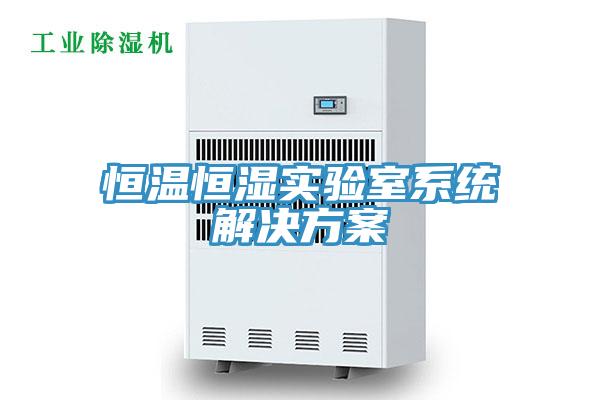 恒溫恒濕實驗室系統(tǒng)解決方案