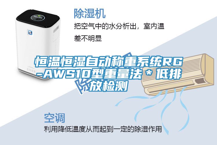恒溫恒濕自動(dòng)稱(chēng)重系統(tǒng)RG-AWS10型重量法＊低排放檢測(cè)