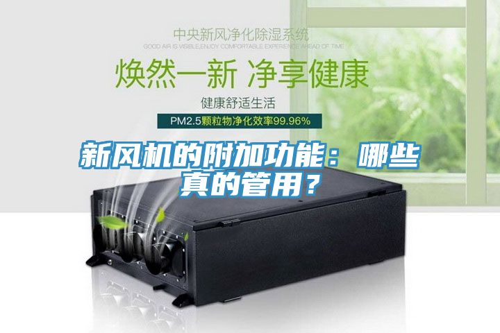 新風(fēng)機(jī)的附加功能：哪些真的管用？