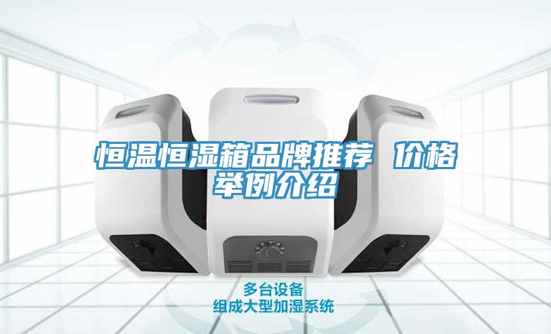 恒溫恒濕箱品牌推薦 價(jià)格舉例介紹