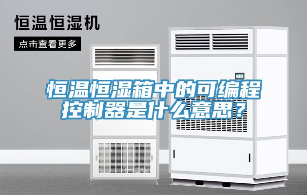恒溫恒濕箱中的可編程控制器是什么意思？