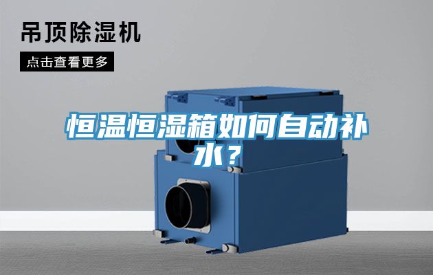 恒溫恒濕箱如何自動(dòng)補(bǔ)水？