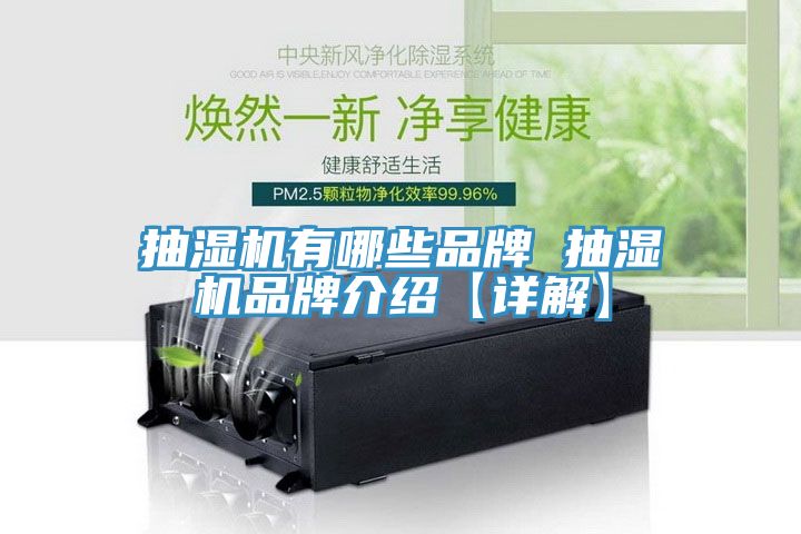 抽濕機有哪些品牌 抽濕機品牌介紹【詳解】