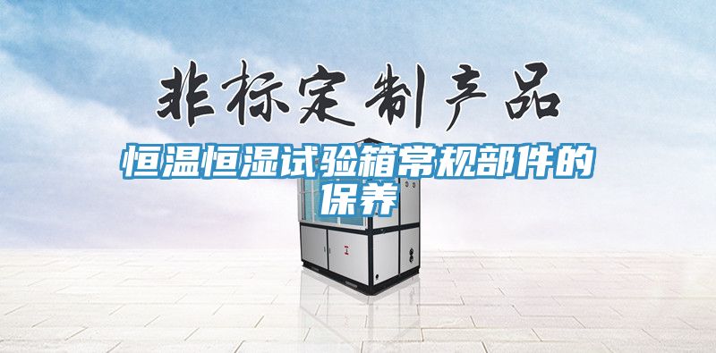 恒溫恒濕試驗箱常規(guī)部件的保養(yǎng)