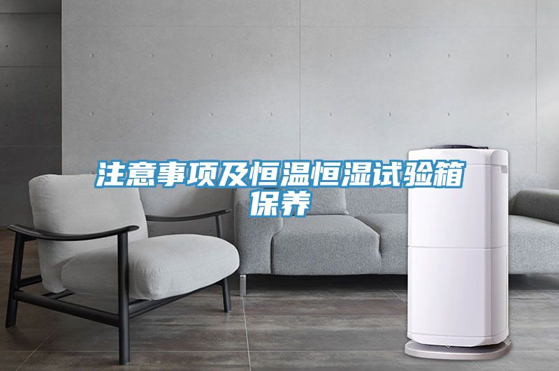 注意事項(xiàng)及恒溫恒濕試驗(yàn)箱保養(yǎng)